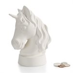 Unicorn Bust Bank w / Stopper